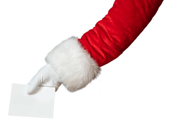 istock Santa Claus hand isolated on white background 1272994604