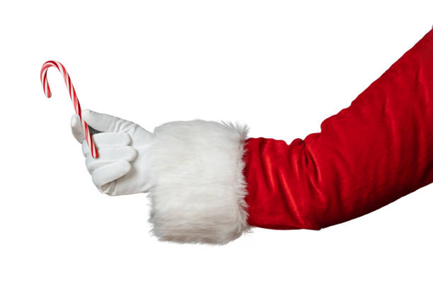 istock Santa Claus hand isolated on white background 1272995428