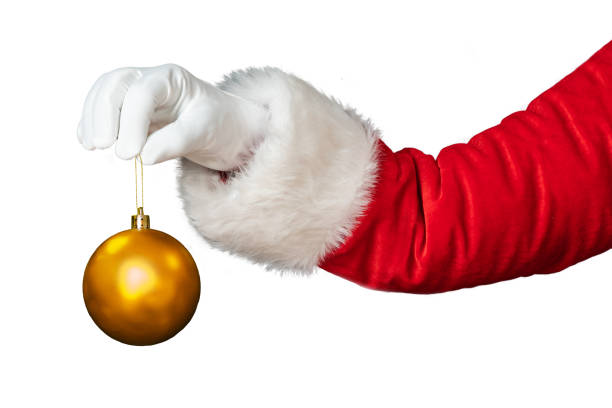 istock Santa Claus hand isolated on white background 1272996132