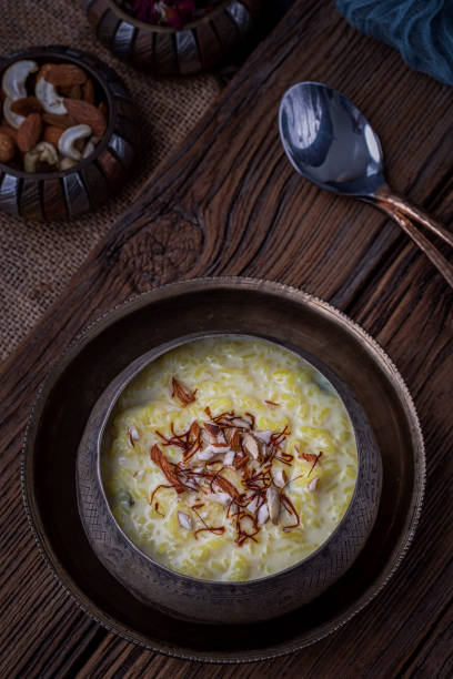 istock Kheer or Payasam is a rice pudding served in traditional utensils 1272999704