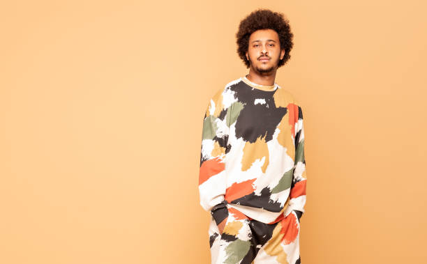 istock Handsome African man with afro. 1273000386