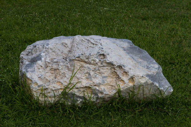 istock Large stones placed on the lawn. 1273002123