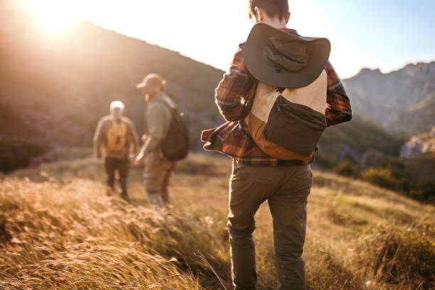 istock Father with son on hiking tour 1273003205