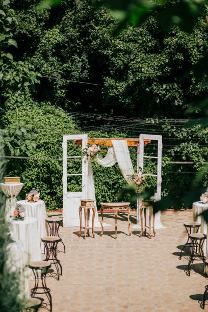 istock Beautiful wedding ceremony decoration 1273004666