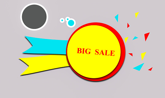 abstract BIG  SALE banner template design background, copy space for text and image.