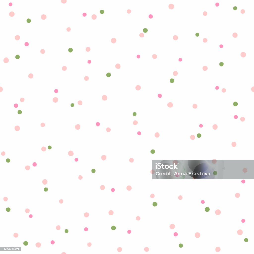 Spots Simple Pattern Seamless Pattern With Scattered Small Round Spots Simple Vector ...
