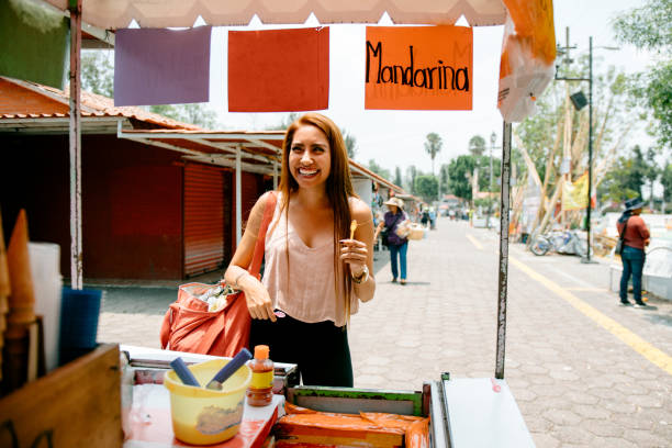 istock Mexican ice cream market stall 1273018513