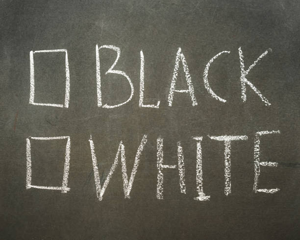 istock Questionnaire with the words black or white 1273019581