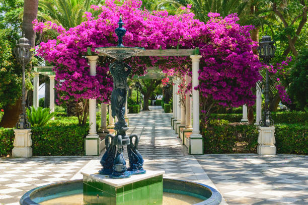 cádiz paseo de la alameda apodaca by the sea. andalucia, spain - costa de la luz fotografías e imágenes de stock