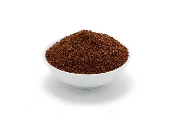 istock Pile of ground coffee on white background. 1273070277