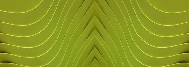 istock Abstract curving lines of the stack of olive green colored acrylic containers for abstract background 1273144747