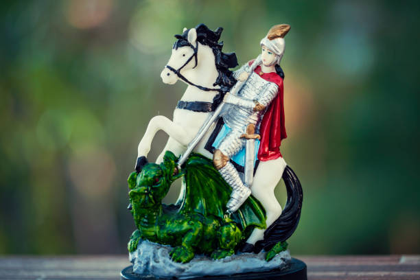 religia katolicka świętego jerzego - st george dragon mythology horse zdjęcia i obrazy z banku zdjęć