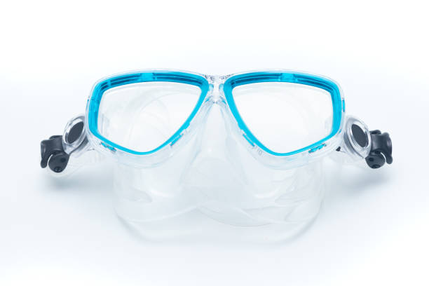 istock Blue Diving Mask and Snorkel Isolated on White Background. 1273166055