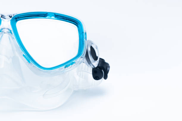istock Blue Diving Mask and Snorkel Isolated on White Background. 1273166758