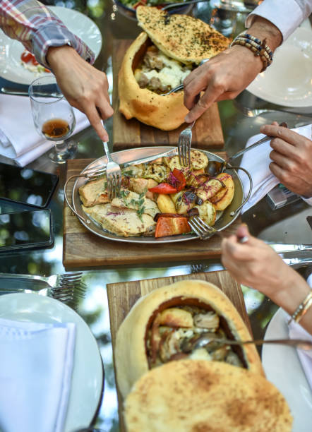 istock Social gathering with gourmet specialties 1273166851