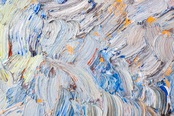 istock Abstract background with oil paints. 1273168541