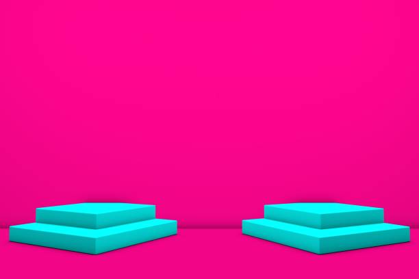 Free Stock Photo of Turquoise Cubes Background Shows Bright Design Or ...