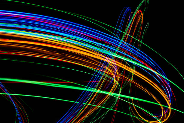 istock Abstract LED light painting trails background 1273172945