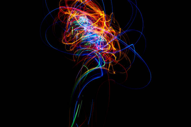 istock Abstract LED light painting trails background 1273172946
