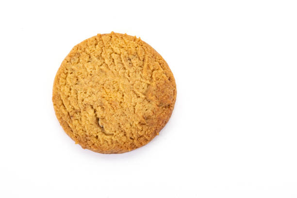 istock Delicious and toasted vanilla cookies on white background. 1273192768