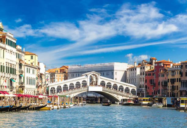 istock Gondola at the Rialto bridge in Venice 1273194595