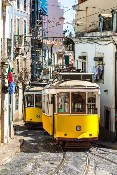 istock Vintage tram in  Lisbon 1273196762