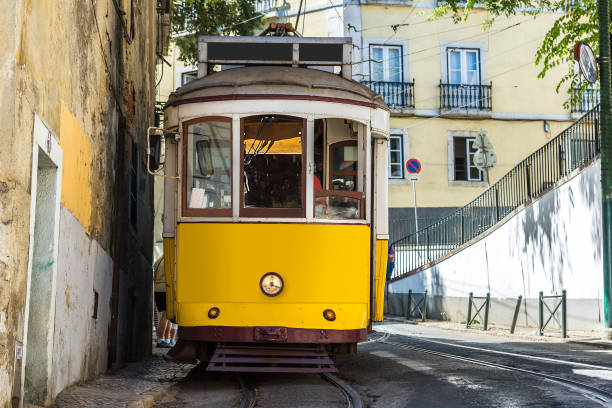 istock Vintage tram in  Lisbon 1273196770