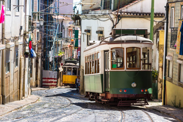 istock Vintage tram in  Lisbon 1273196786