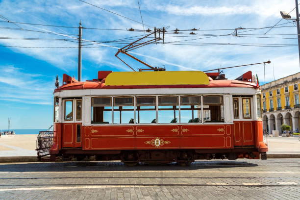 istock Vintage tram in  Lisbon 1273196868