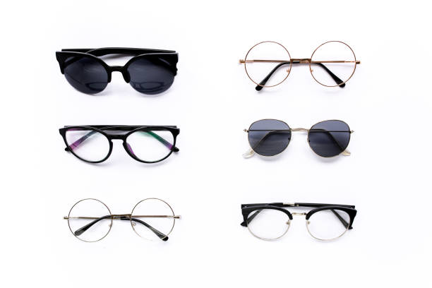 istock Female sunglasses on white background. Flat lay, top view 1273197287