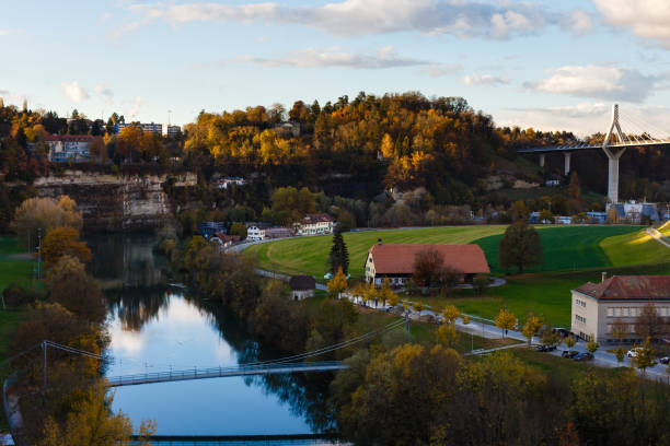Fribourg, old and new bridges
