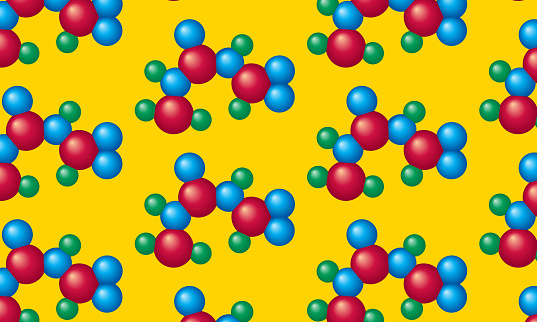 Molecule Pattern Stock Illustration - Download Image Now - Atom ...