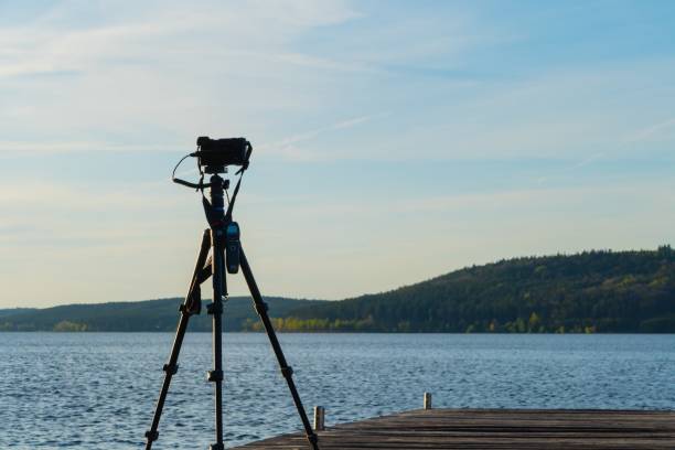 Camera on Lake Brombachsee in Germany