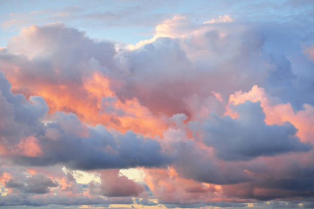 istock Epic sunset sky with colorful glowing clouds after thunderstorm. Golden evening sunlight. Dramatic cloudscape. Concept art, meteorology, ecology, climate change, religion, heaven, graphic resources 1273211892