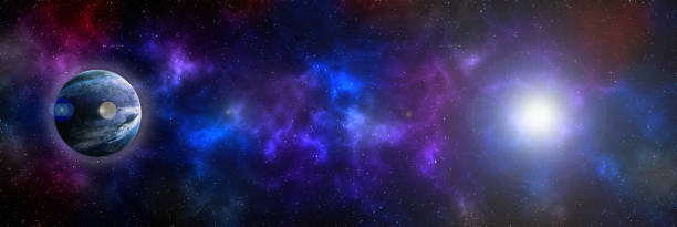 istock Unknown planet from outer space. Space nebula. Cosmic cluster of stars. Outer space background. 3D Illustration 1273211965