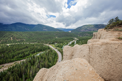Views along the trail to the Hoodoos in Fairmont Hot Springs, British Columbia