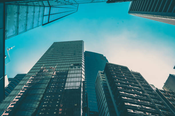 istock Modern Hong Kong Architecture, image vintage style 1273222538