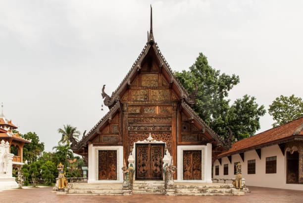 istock Buddhist temple in Wat Pratu Pong at Lampang. 1273222719