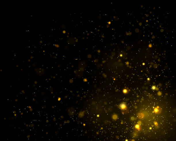 ilustrações de stock, clip art, desenhos animados e ícones de golden luminous bokeh. - christmas backgrounds holiday focus on background