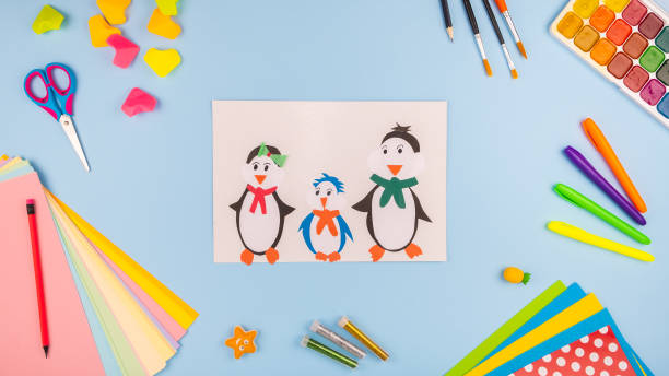 istock Creative Activities, Cut Paper Art, Easy Crafts for Kids, engaging activities for DIY gift for mom in Mothers Day 1273241204