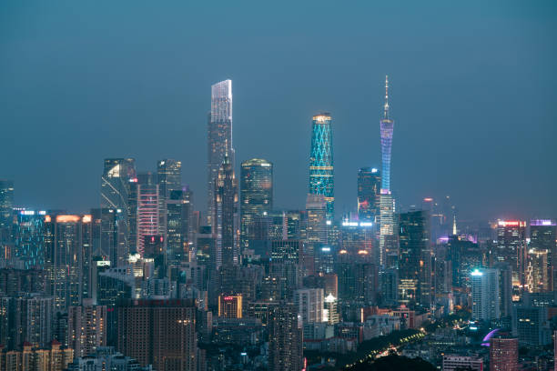 istock Guangzhou skyline at night 1273244516