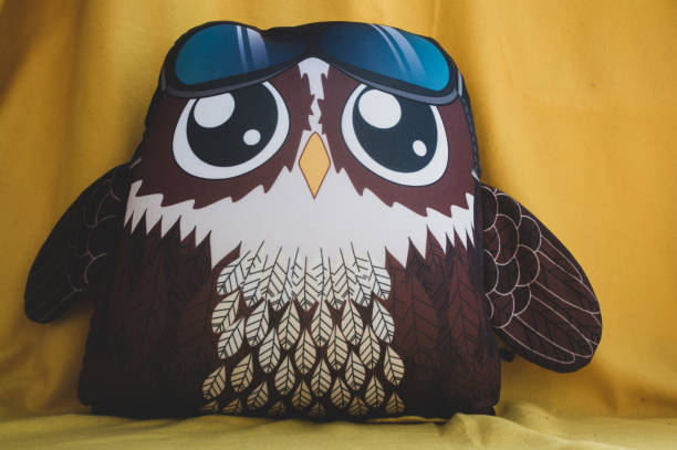 istock soft owl toy white brown color 1273249529