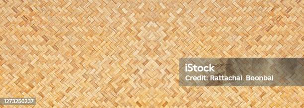 Traditional Handcraft Woven Bamboo Texture For Banner Weave Wood Pattern Background Stock Photo - Download Image Now