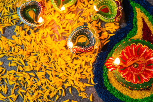 istock Happy celebration Deepavali, or Diwali Indian festival 1273252478