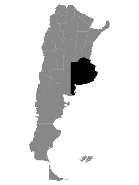 ilustraciones, imágenes clip art, dibujos animados e iconos de stock de mapa de ubicación de la provincia de buenos aires - mapa argentina