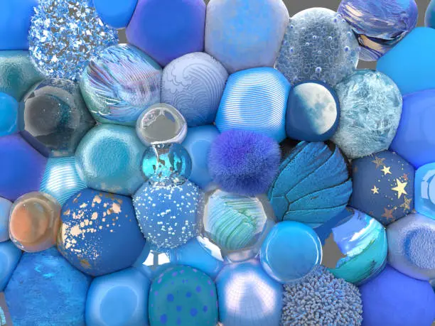 Photo of Unity in diversity blue background