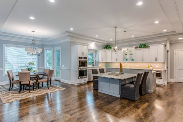 istock Kitchen with hardwood flooring throughout 1273256898