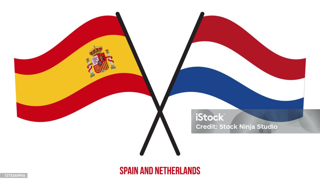 Holanda vs Espanha conceito de bandeira. ilustração vetorial. 14888700  Vetor no Vecteezy