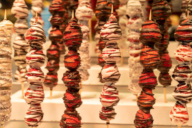 istock Chocolate covered strawberries, sweet snacks 1273264666