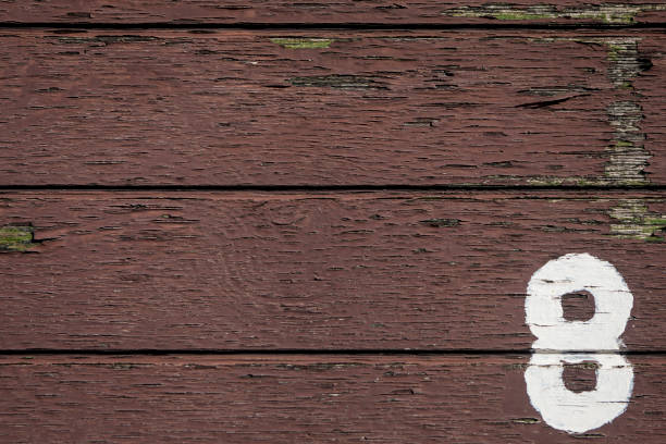 istock A brown door with the number eight on it 1273267147